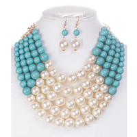 5 LINE PEARL NECKLACE