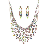 RHINESTONE NECKLACE SET