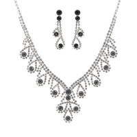 DRESSY RHINESTONE NECKLACE SEST