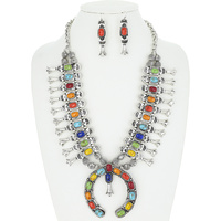 SQUASH BLOSSOM NECKLACE SET