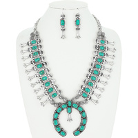 SQUASH BLOSSOM NECKLACE SET
