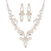 DRESSY RHINESTONE NECKLACE SET