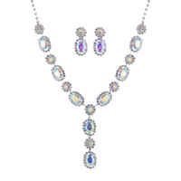 OVAL SHAPE BRIDAL NECKLACE SET
