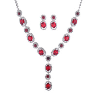 OVAL SHAPE BRIDAL NECKLACE SET