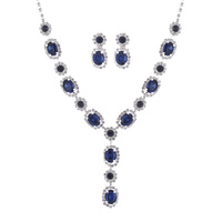 OVAL SHAPE BRIDAL NECKLACE SET