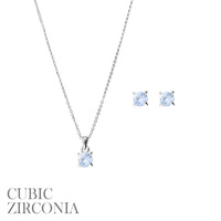 6CR-S s 6mm round cz set