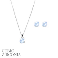 8CR-S s 8mm round cz set