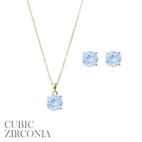 10CR-G g 10mm round cz set