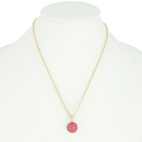 RHINESTONE BALL NECKLACE