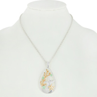 SEA LIFE CORAL REEF STARFISH CUTOUT PENDANT NECKLACE