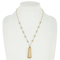 BAR PENDANT BEAD NECKLACE