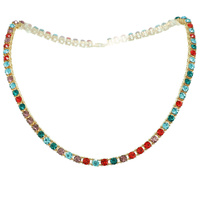 5MM CRYSTAL GEMSTONE TENNIS NECKLACE