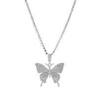 CR-R r butterfly pendant neck