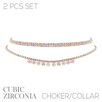 CR-G g cz rs 2 choker collar neck