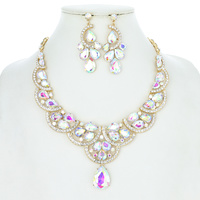 DRESSY RHINESTONE NECKLACE SET