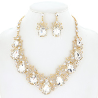 LRG DROP GARDEN PARTY NECKLACE SET