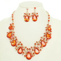 LRG DROP GARDEN PARTY NECKLACE SET