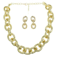 CHUNKY ROLO CHAIN NECKLACE SET