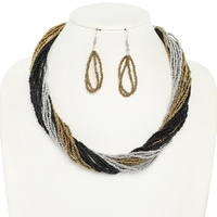 FASHION BEAD NECKLACE SET