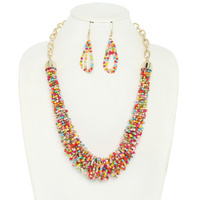 FASHION BEAD NECKLACE SET
