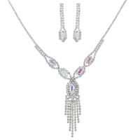 SMALL DROP RHINESTONE NE SET