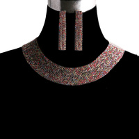 BIB COLLAR RHINESTONE NE SET