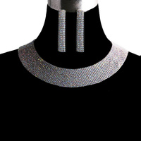 BIB COLLAR RHINESTONE NE SET