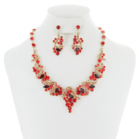 DRESSY EVENING RHINESTONE NECKLACE SET