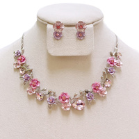 METALSMITHED FLORAL NECKLACE SET