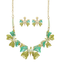 VINTAGE INSPIRED BUTTERFLY NECKLACE SET