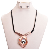 GEM MINIMAL METAL NECKLACE SET