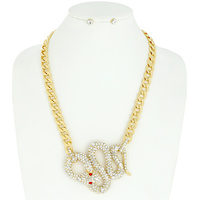 COBRA SNAKE PENDANT CHAIN NECKLACK