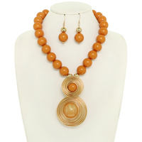 STATEMENT WIRE NECKLACE SET