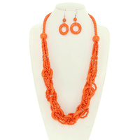 MULTISTRAND DISC NECKLACE SET