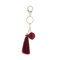 THREAD BALL  AND TASSEL KEY CHAIN / PURSE CHARM