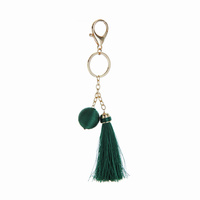THREAD BALL  AND TASSEL KEY CHAIN / PURSE CHARM
