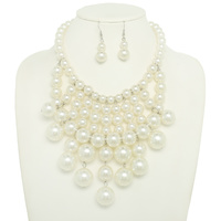 PEARL TASSEL NECKLACE SET