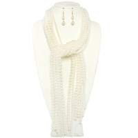 MULTI-STRAND PEARL NECKLACE SET