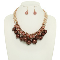 MULTI STRAND PEARL NECKLACE SET