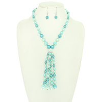 MULTICOLOR PEARL NECKLACE SET