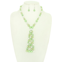 MULTICOLOR PEARL NECKLACE SET