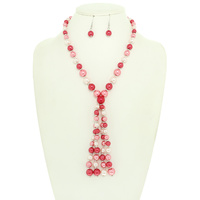 MULTICOLOR PEARL NECKLACE SET