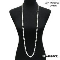 48" ENDLESS 10MM PEARL NECKLACE