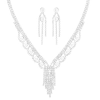 JEWELED TASSEL NECKLACE SET