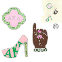 3-PACK AFROCENTRIC SORORITY BROOCH PIN SET