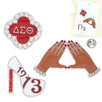 3-PACK AFROCENTRIC SORORITY BROOCH PIN SET