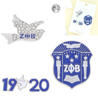 3-PACK AFROCENTRIC SORORITY BROOCH PIN SET