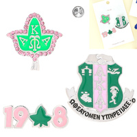 3-PACK AFROCENTRIC SORORITY BROOCH PIN SET