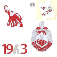 3-PACK AFROCENTRIC SORORITY BROOCH PIN SET