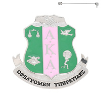 ALPHA KAPPA ALPHA GREEK SORORITY CREST BROOCH PIN